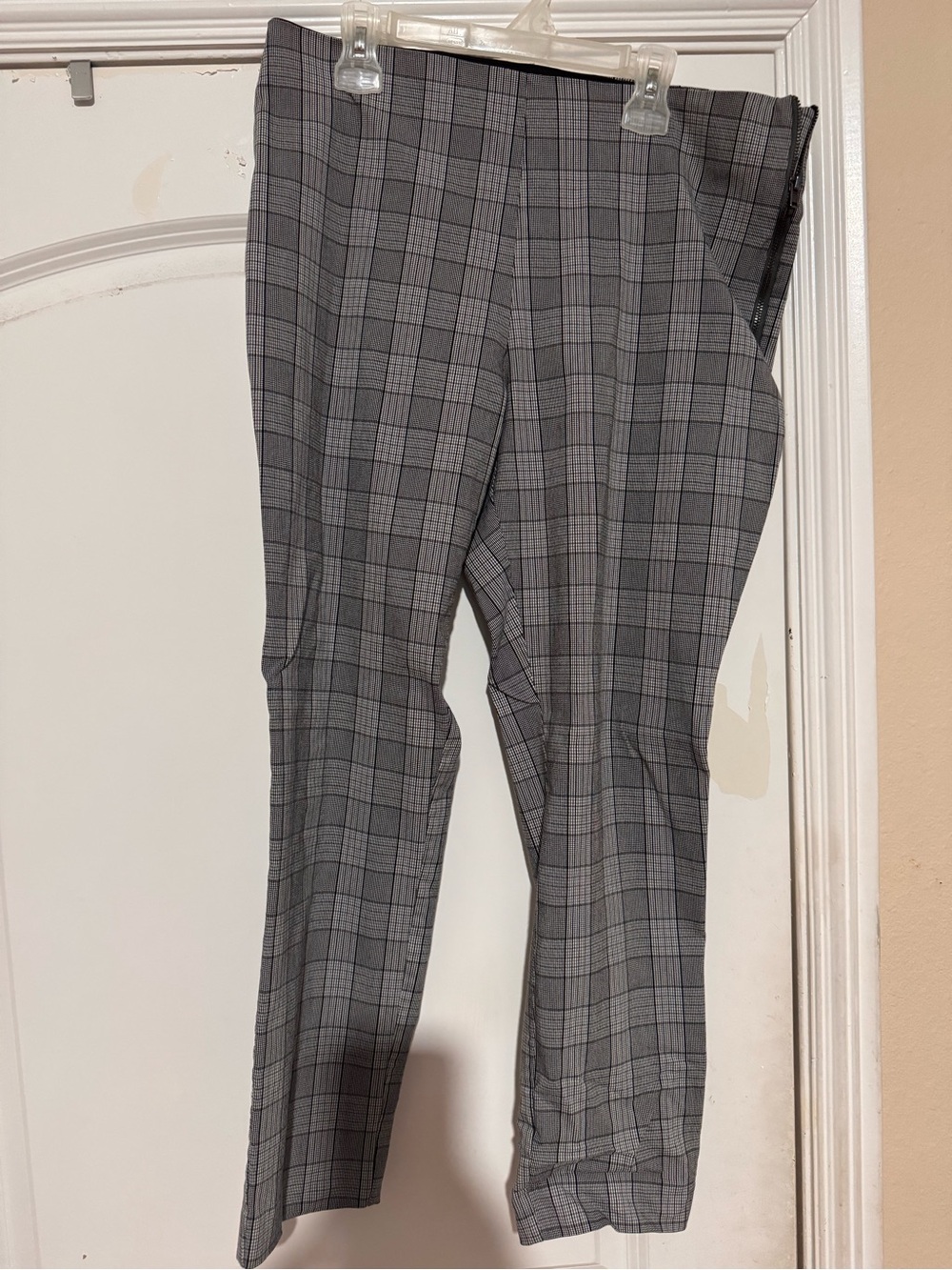 a new day Gray Plaid Dress Pants